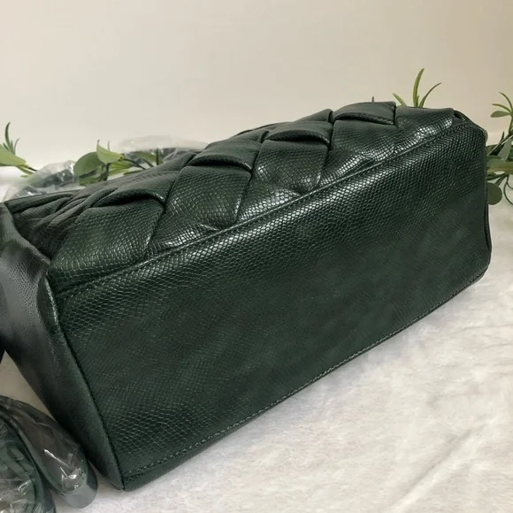 Like Dreams Kathy Woven Top Handle Satchel, NWT - Picture 6 of 6